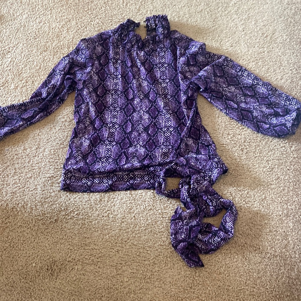 Snakeskin blouse